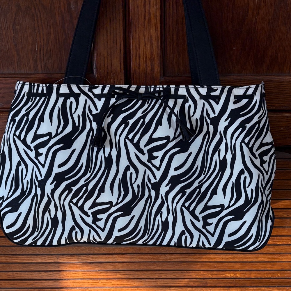 Liz Claiborne Zebra Pattern Tote